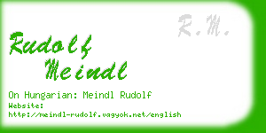 rudolf meindl business card